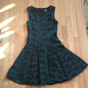 Tommy Hilfiger Black and Green Dress